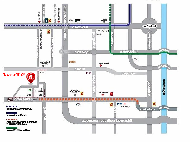 ******บ้านแฝดมือสอง โครงการ วิลลาจจิโอ2 พระราม2 เนื้อที่ 37.40 ตร.ว. พี้นที่ใช้สอย 133 ตร.ม. ฟังก์ชัน 3 ห้องนอน 2 ห้องน้ำ 2 ที่จอดรถ บ้านพร้อมอยู่ บนทำเลดี เชื่อมต่อถนนพระราม2 ถนนกาญจนาภิเษก ถนนเอกชัย ใกล้ห้างสรรพสินค้าเซ็นทรัล พระราม2